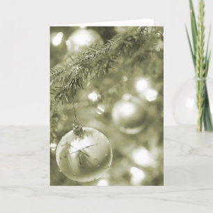 Old World Sparkor Holiday Card Feiertagskarte