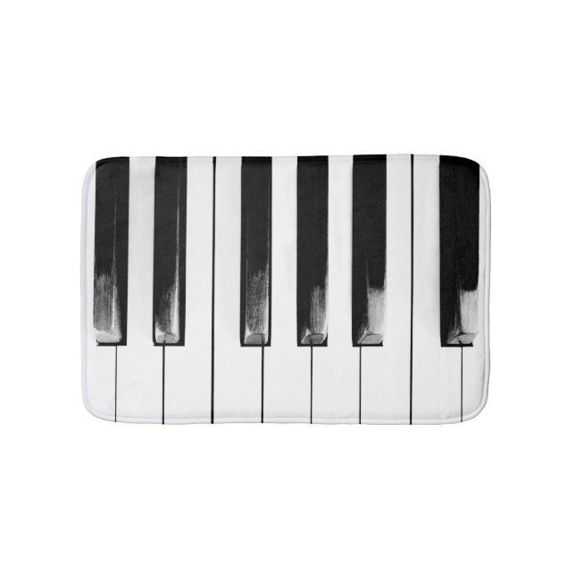 Old Worn Piano Keys Badematte (Vorderseite)