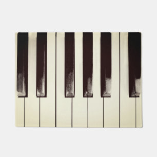 Old Worn Piano Keys Fußmatte