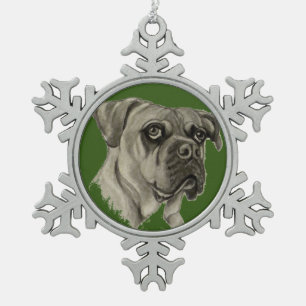 Olde Englisch Bulldogge Verzierung durch Carol Schneeflocken Zinn-Ornament