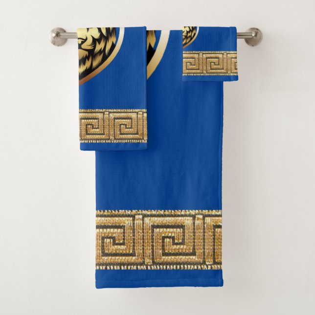 Olde English Royal Lion Designer Badhandtuch Set (Insitu)