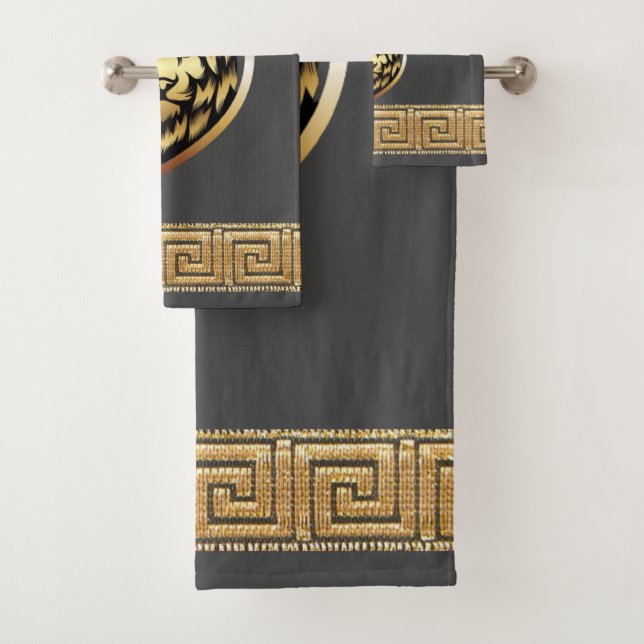 Olde English Royal Lion Designer Badhandtuch Set (Insitu)