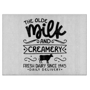 Olde Milk und Creamery Schneidebrett