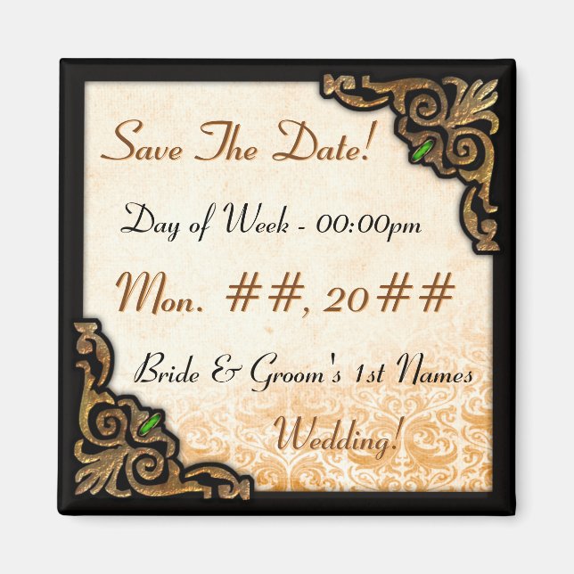 Olde New Orleans (Save the Date Magnet) Magnet (Vorne)