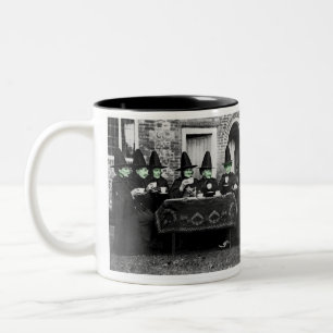 Olde Salem Hexen Morgenkaffee Zweifarbige Tasse