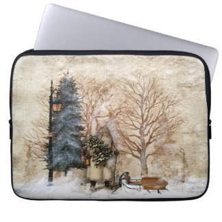 Olde World Père Noël avec traîneau - Sac Projet