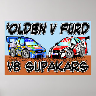 Olden / Furd V8 SupaKars Poster