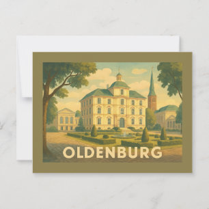 Oldenburg Deutschland Stadt Kunst Postkarte