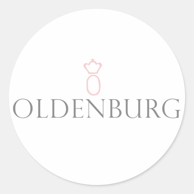 Oldenburg Runder Aufkleber (Vorderseite)