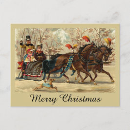 Older and Younger Sisters Ride - Mary Evans Postkarte