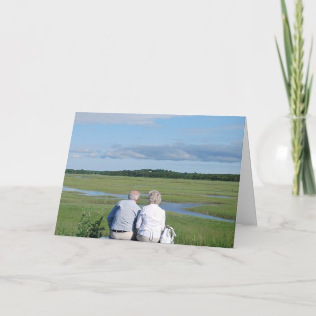 Older Couple Greeting Card Karte (Vorderseite)