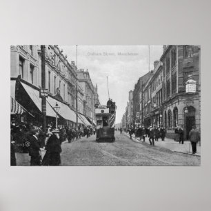 Oldham-Straße, Manchester, c.1910 Poster