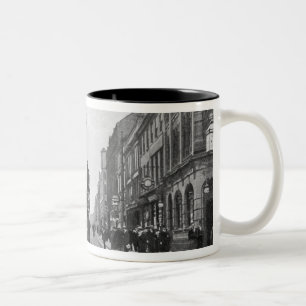 Oldham-Straße, Manchester, c.1910 Zweifarbige Tasse