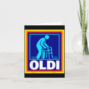 Oldi-Parodie lustiger retro Alter Humor Grafik Vat Karte