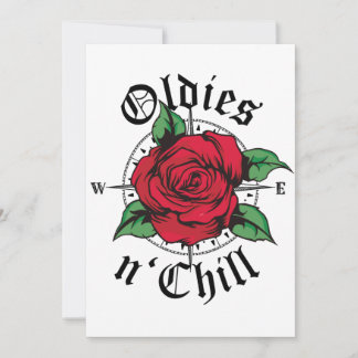 Oldies and Chill Compass Oldies Rote Rose Einladung