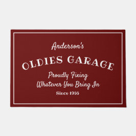 Oldies Garage jeden Namen Funny Sprichwort Red Doo Fußmatte