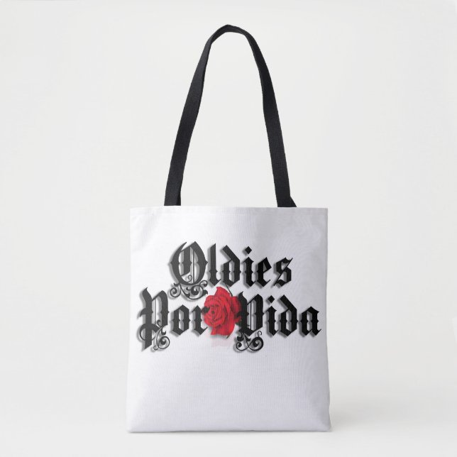 Oldies por vida Einkaufstüte Tasche (Vorderseite)