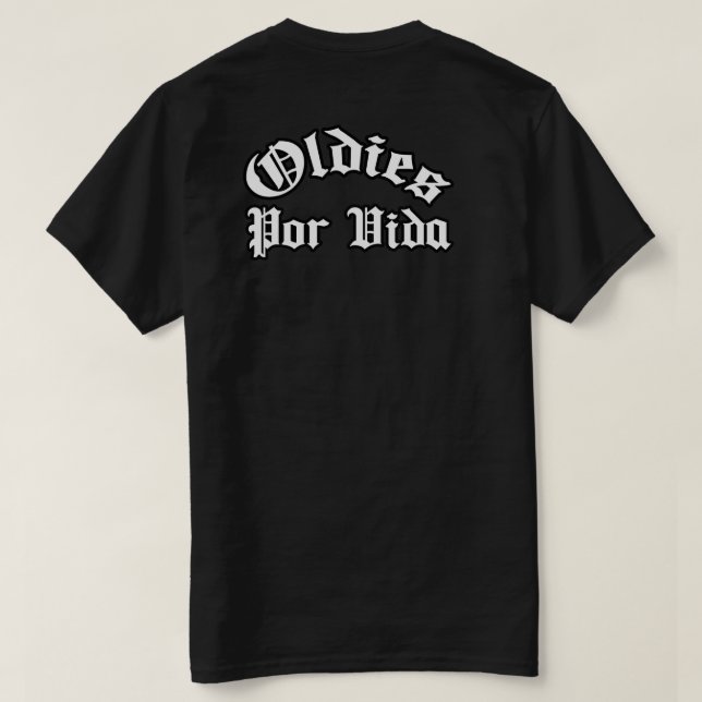Oldies por vida T-Shirt (Design Rückseite)