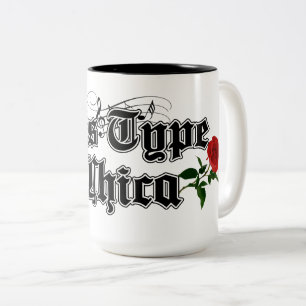 Oldies-Tasse im Chica Two-Tone-Stil Zweifarbige Tasse