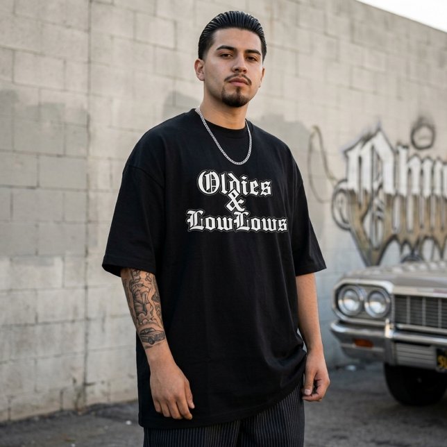 Oldies und niedrig weißes Shirt (Oldies and low lows T-shirt)