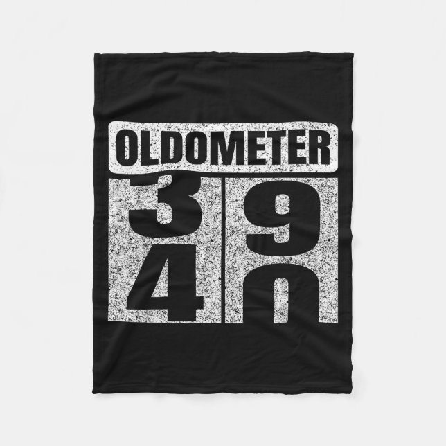 Oldometer &# -40 40th Birthday 40 Year Old Funny  Fleecedecke (Vorderseite)