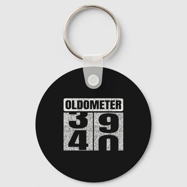 Oldometer &# -40 40th Birthday 40 Year Old Funny  Schlüsselanhänger (Vorderseite)