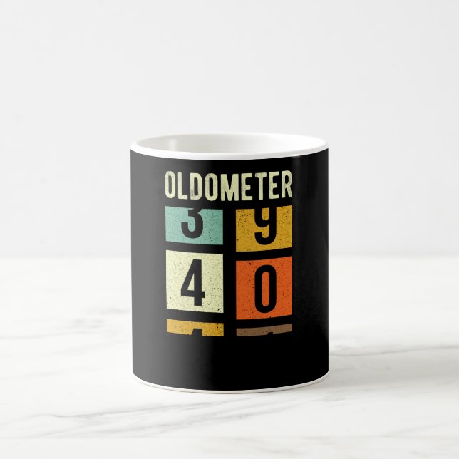 Oldometer 40. Geburtstagsgeschenk Kaffeetasse (Mittel)