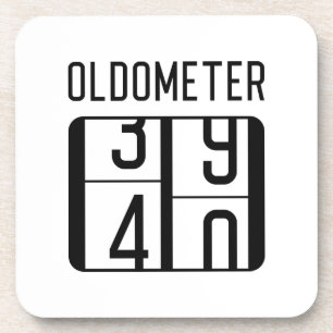 Oldometer 40 getränkeuntersetzer