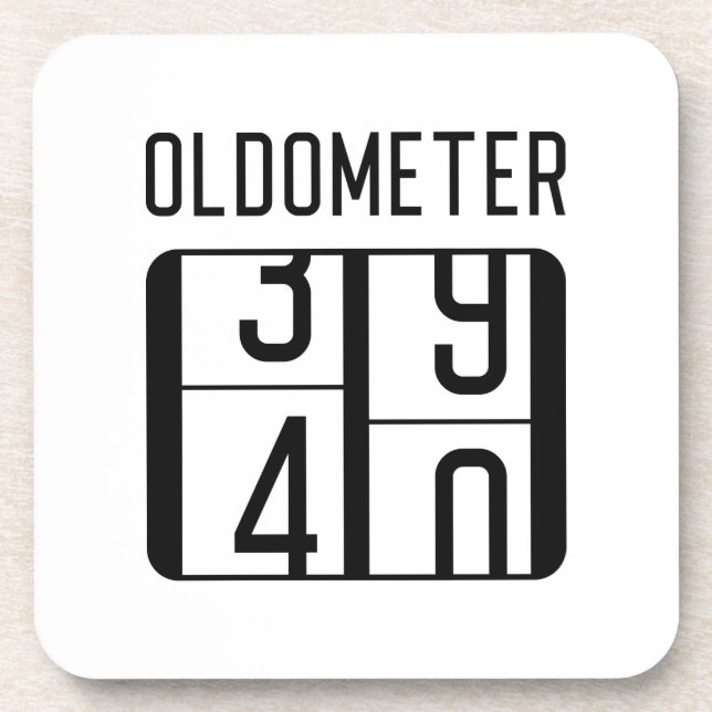 Oldometer 40 getränkeuntersetzer (Vorderseite)