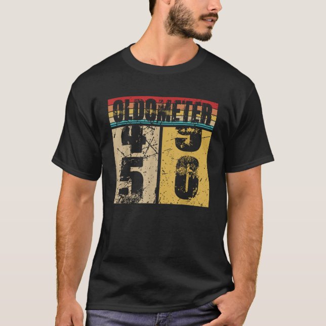 Oldometer 49 50 Shirt Funny 50th Turning 50 Birthd (Vorderseite)