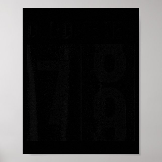 Oldometer 79. Geburtstag lustig retro 79 werdend Poster (Vorne)