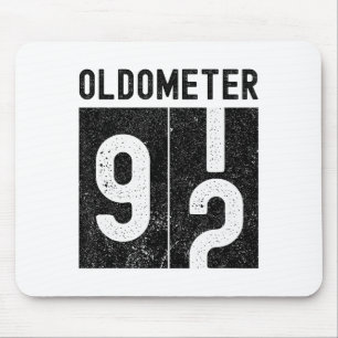 Oldometer 92. Geburtstag Lustig Retro Werde 92 Jah Mousepad