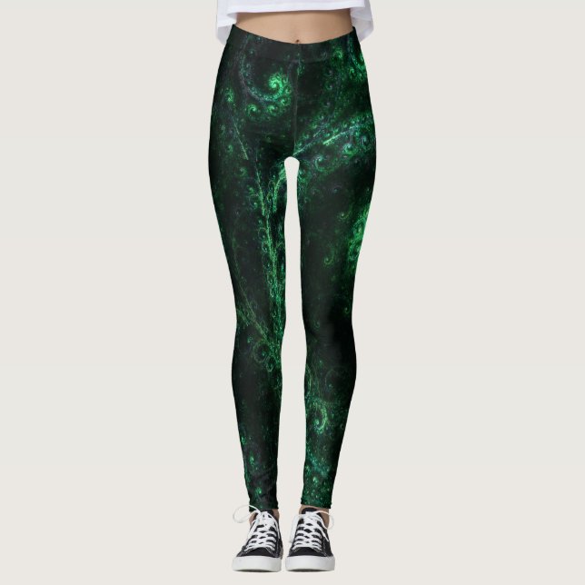 OldOnes Fraktal Art Design Leggings (Vorderseite)