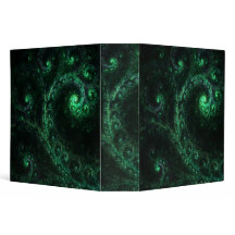 OldOnes Green and Black Spiral Fraktal Binder