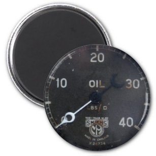Öldruckmessgerät / Instrument / Wählgerät / Zähler Magnet