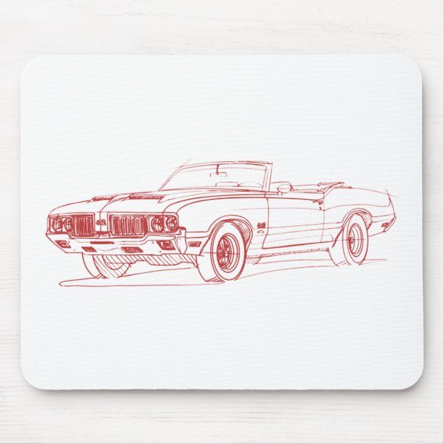 Olds 442 1970 conv mousepad (Vorne)