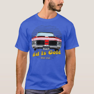 Olds 442 American Muscle Old ist Gold T-Shirt