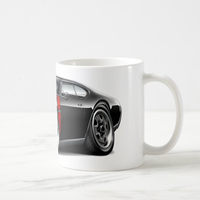 Olds 442 Schwarz-Rotes Auto 1968 Kaffeetasse (Rechts)