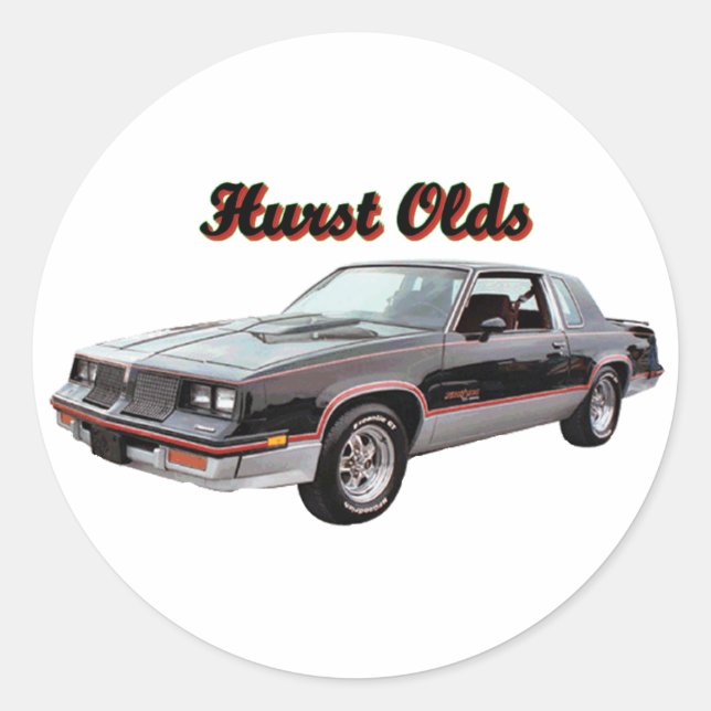 Olds: Hurst Runder Aufkleber (Vorderseite)