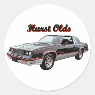 Olds:  Hurst Runder Aufkleber
