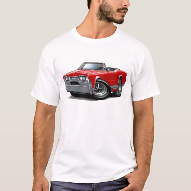 Olds Macheten-rotes Kabriolett 1967 T-Shirt (Vorderseite)