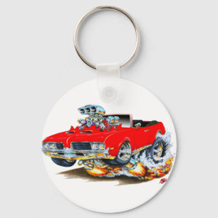 Olds Macheten-rotes Kabriolett 1969 Schlüsselanhänger