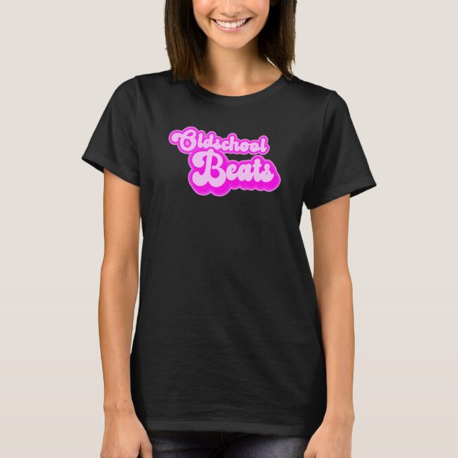 Oldschool Beats Dj und Musik T-Shirt (Vorderseite)