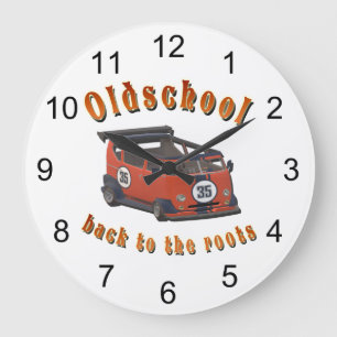 Oldschool Speed - zurück an die Wurzeln! Große Wanduhr