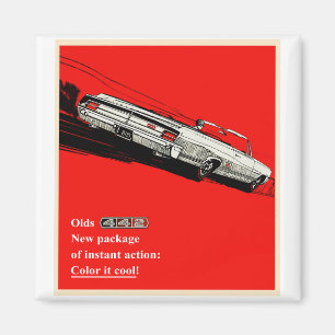Oldsmobile 442 Vintage Anzeige Magnet