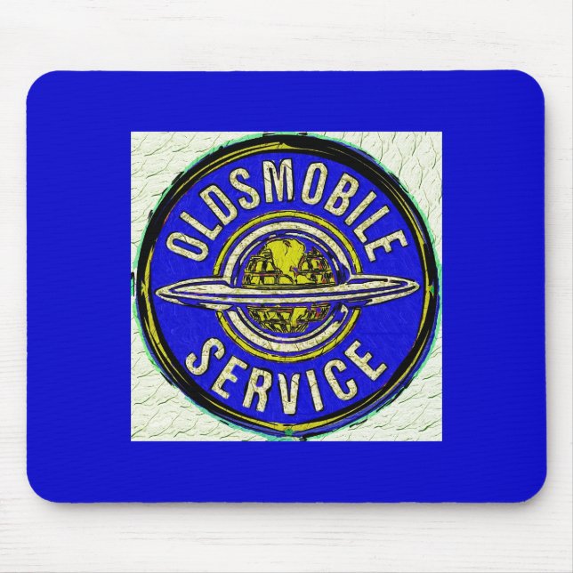 oldsmobile Retro Zeichen Mousepad (Vorne)