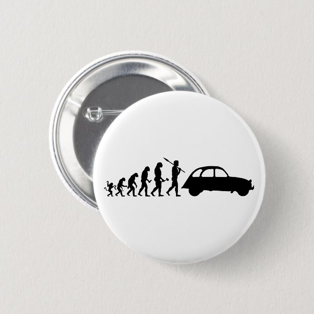 Oldtimer 2CV Evolution Button (Vorne & Hinten)