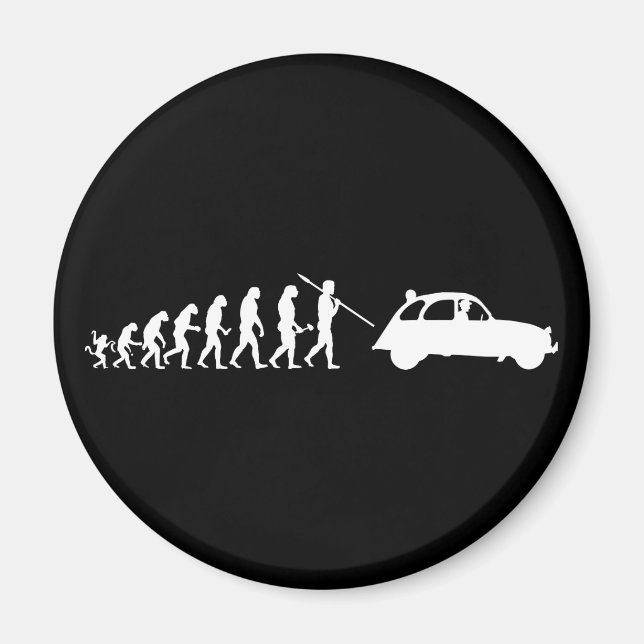 Oldtimer 2CV-Evolution Magnet (Vorne)