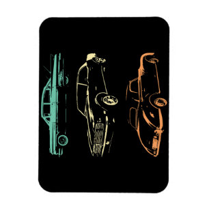 Oldtimer - 80er & 90er Grafik Retro Magnet