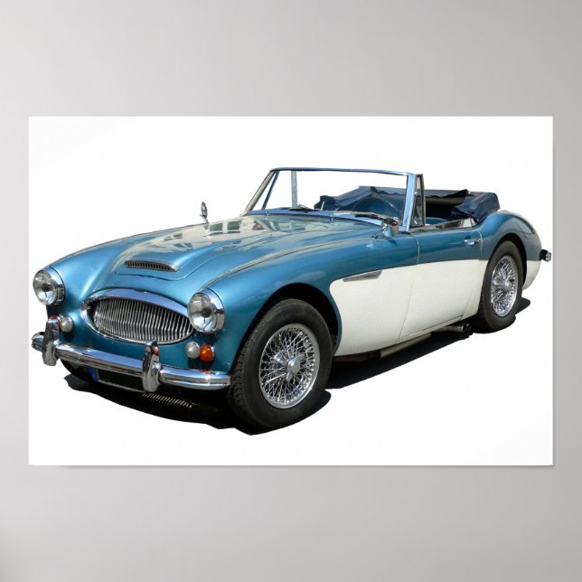 Oldtimer Austin Healey 3000 Poster (Vorne)